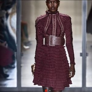 Zimmermann Espionage resistence burgundy mini dress AU 2 us 6